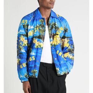 BNWT Authentic GUCCI Quilted Puffer lining logo jacket coat w bag Sz 50 L